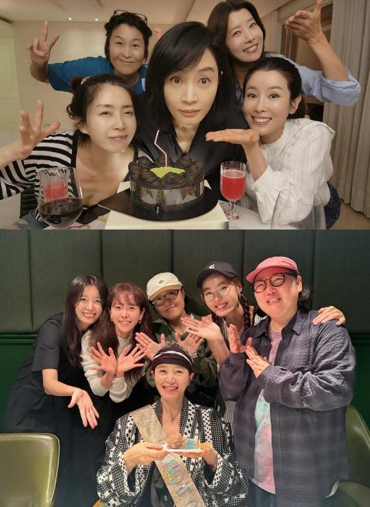 '55세' 김혜수, 송혜교와 생일 파티..로맨틱한 선물까지 '애정 듬뿍♥…