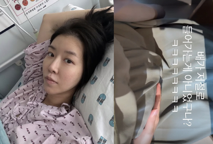 김지혜, 쌍둥이 출산 후에도 '여전히 만삭 D라인'.."저절로 들어가는게…