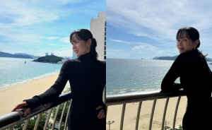 [SCin스타] 어제는 핑크, 오늘은 블랙? 손예진, 해운대 밝히는 여신 비주얼