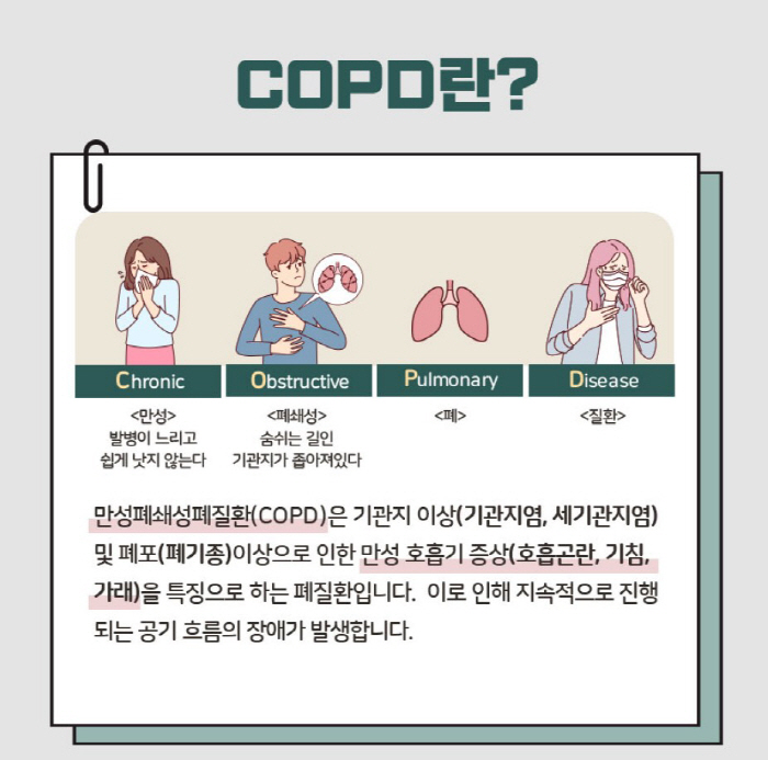 만성폐쇄성 폐질환 검사 국가검진 도입…내년부터 56세 및 66세 폐기능 …