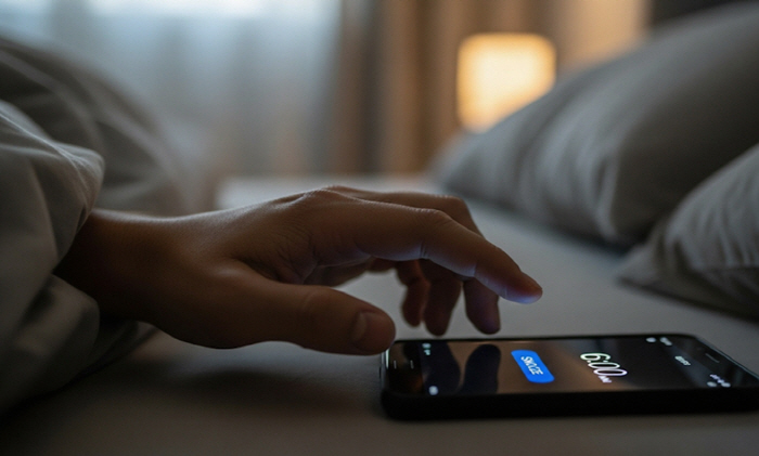 아침 알람 더 빨리 끄는 방법