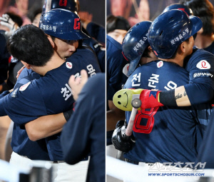 '우리 캡틴이 돌아왔다' 전준우 스리런에 최준용-고승민 감격 포옹...41일만의 선발 복귀전 4안타 대활약[창원 현장]