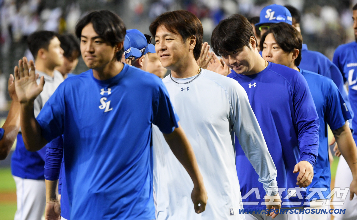 1위와 최종전서 14-4 대승. 박진만 감독 "원태인 스스로 이겨냈다. …