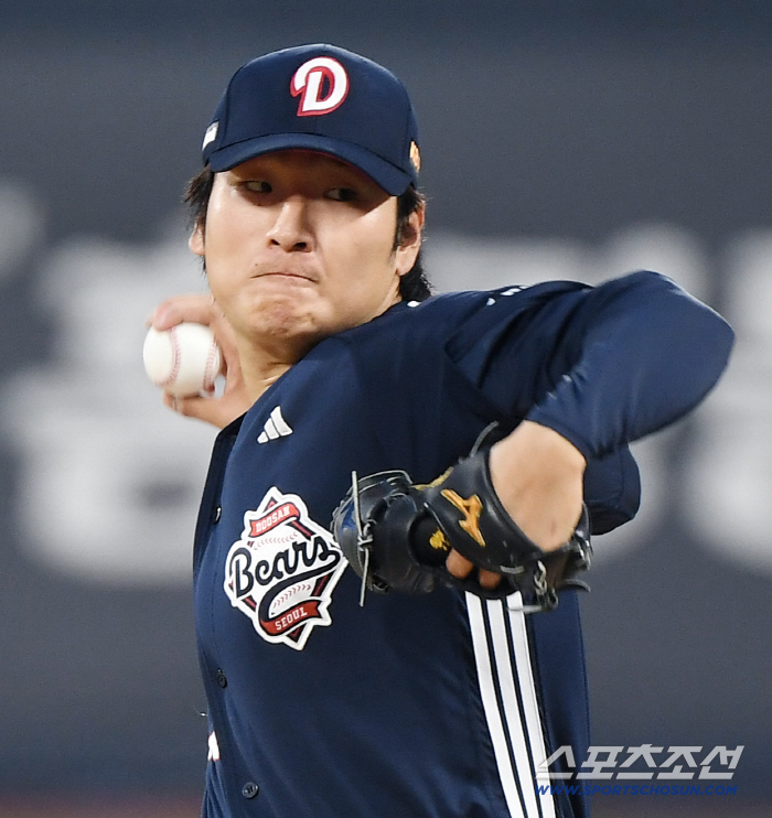 'KKKKKKKKKKK' 156km 곽빈 에이스 부활. 3위 상대로 5이닝 무실점 승리 찬스[인천 현장]