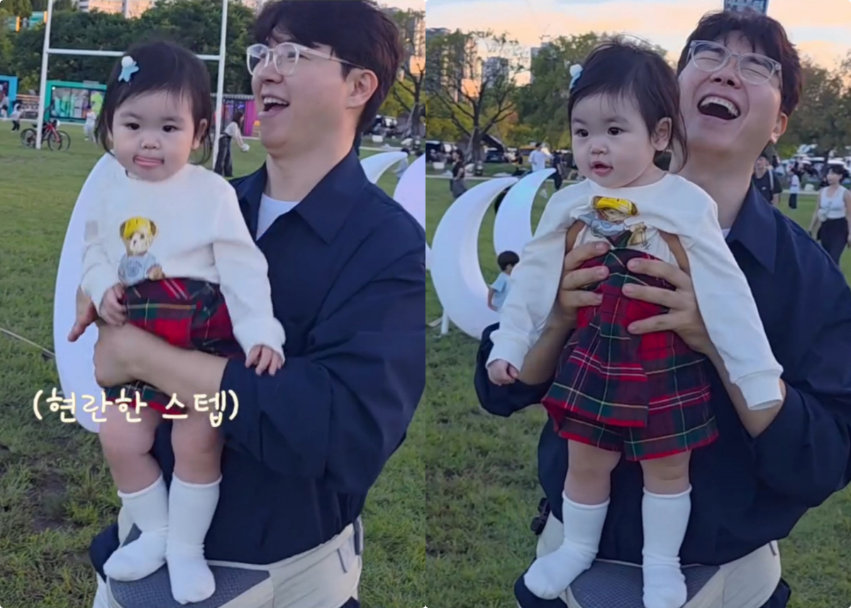 박수홍♥김다예, 11개월 재이 스타성에 깜짝 "역시 내 딸"
