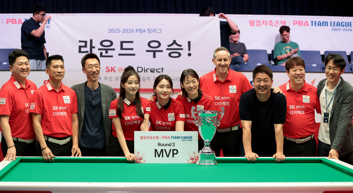 '처음부터 끝까지 완벽' PBA 팀리그 3라운드 '조기우승' SK렌터카,…