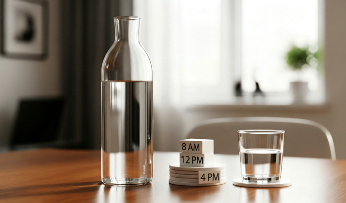 하루 물 섭취량, 이렇게 나눠 마셔야 효과적