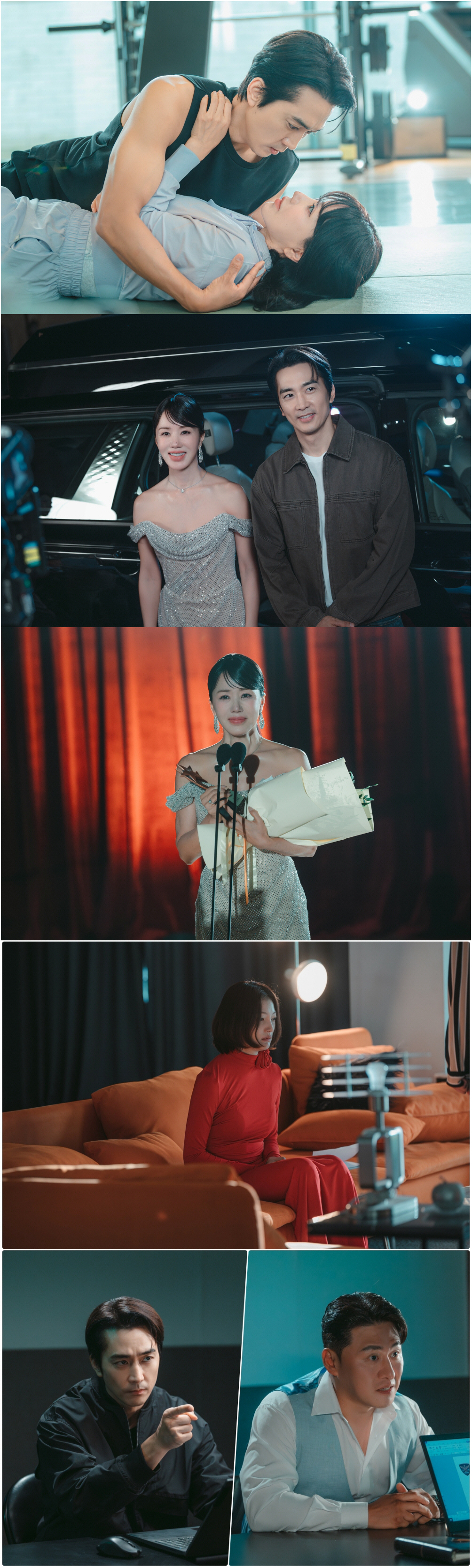 엄정화♥송승헌, 초밀착 포옹…컴백쇼는 '핑크빛' 엔딩? ('금쪽같은 내 …