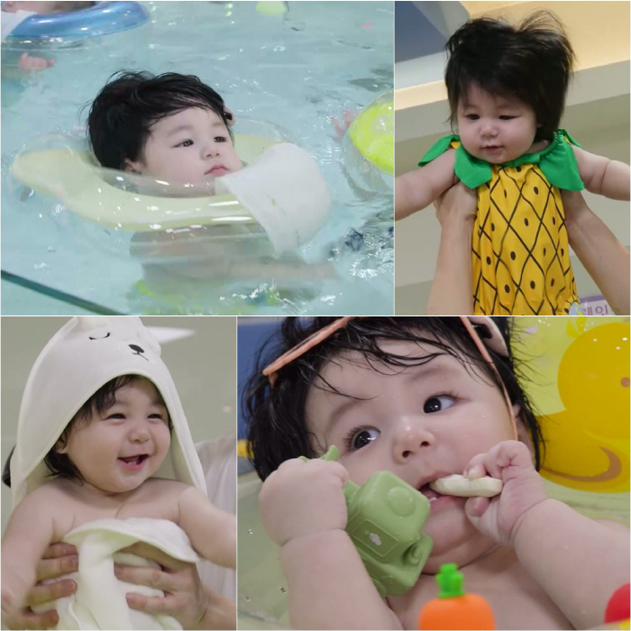 '사야♥'심형탁子 하루, 역시 만화 찢고 나온 아기…'인간 파인애플' 됐다 ('슈돌')