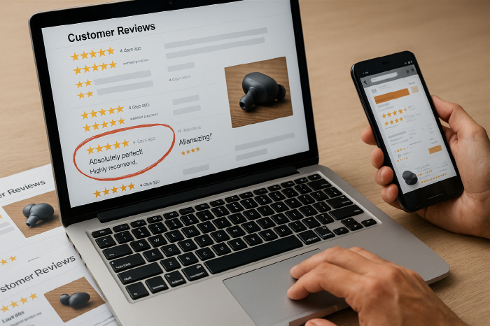 온라인 쇼핑몰 후기 조작 구별법