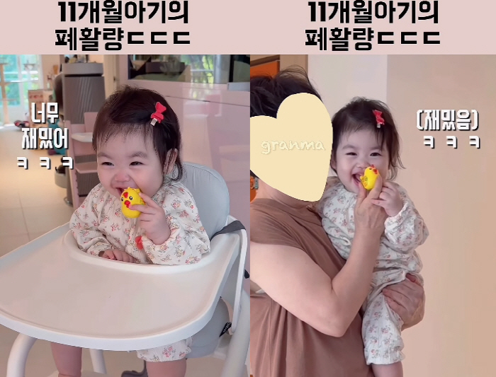 박수홍 11개월 딸, 놀라운 폐활량 자랑...♥김다예 "바다·산에서도 살…