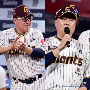 '박수와 야유' 김태형 감독 인사에 쏟아진 냉정과 열정, 롯데에 바라는 부산 팬들의 두 마음[부산현장]