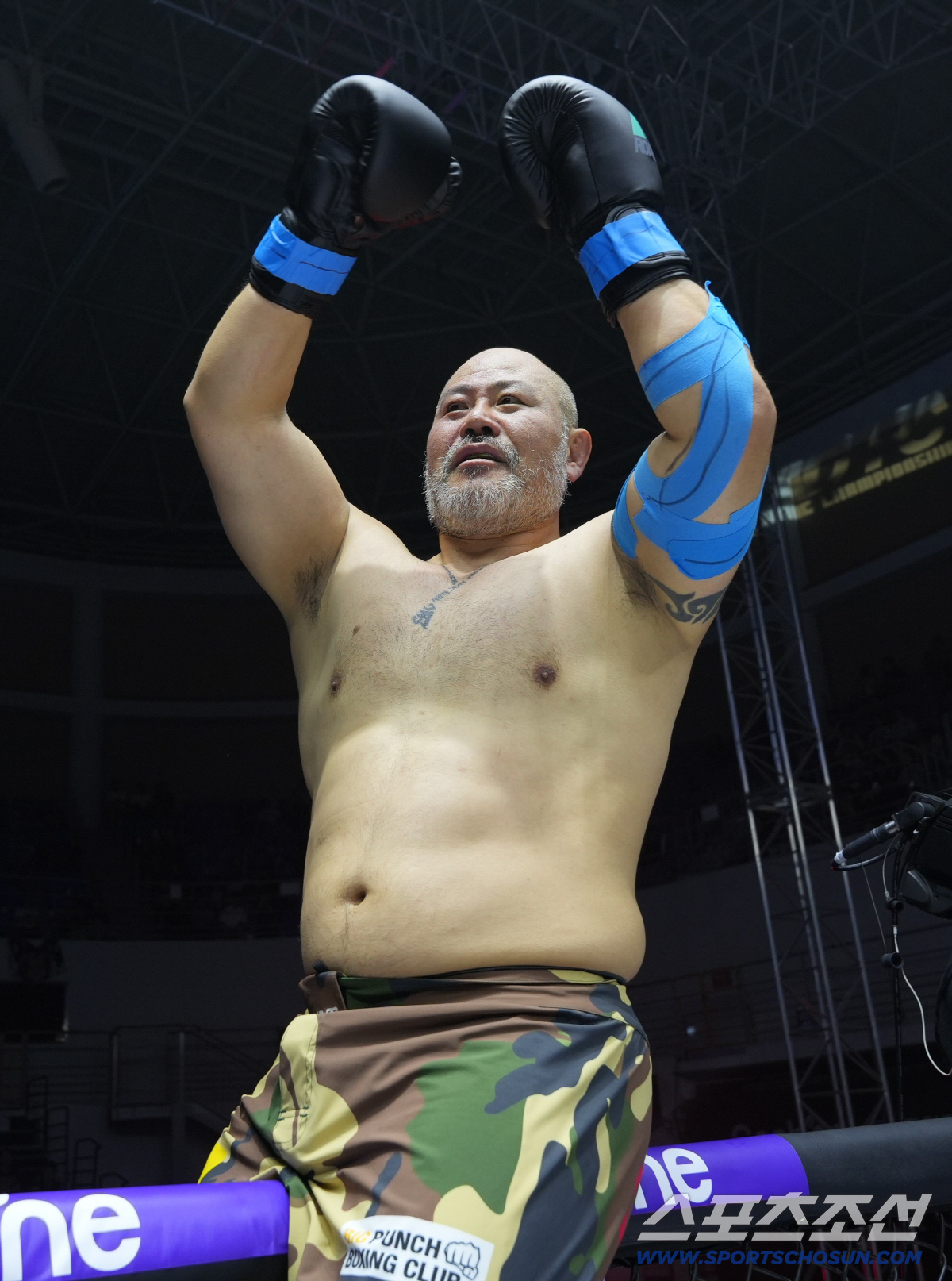 '마동석에게 배운 강펀치' 배우파이터 금광산, 112kg 거구를 오른손 …
