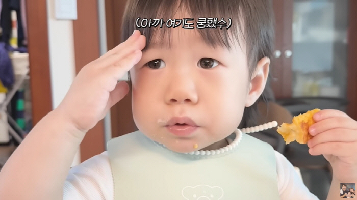 이은형♥강재준, 13개월子 빨갛게 부은 볼 상처에 속상 "혼자 놀다 상처…