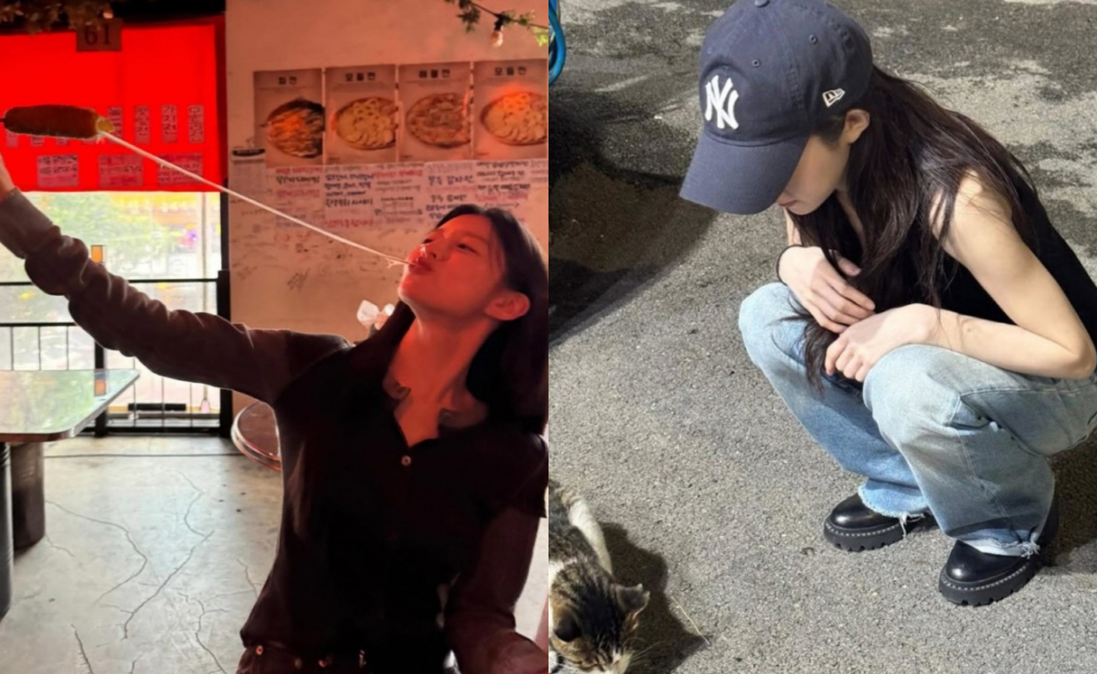 “화보 그 자체네” 고윤정, 치즈 늘리며 장난기 발산→고양이와 일상샷 ‘…