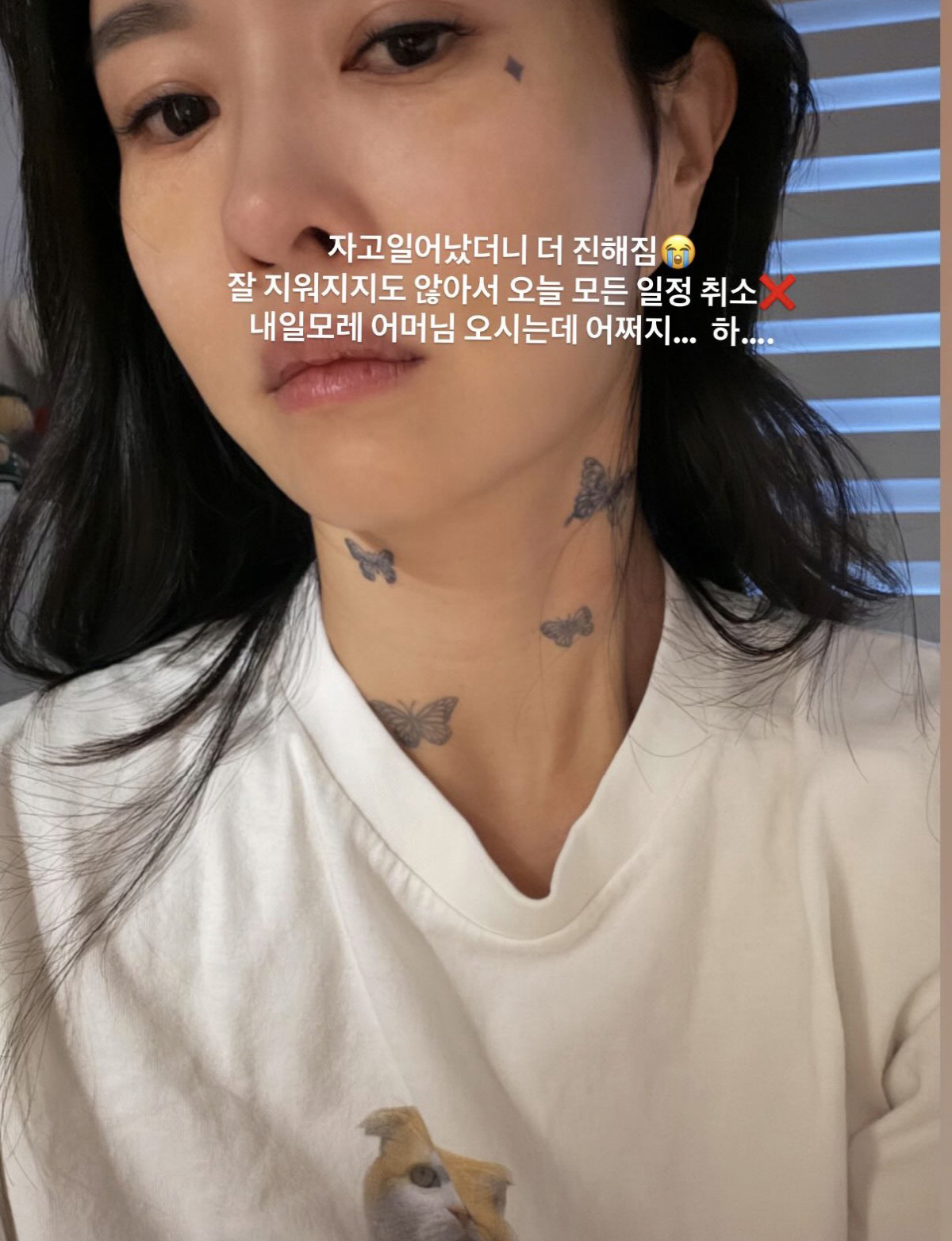 ‘추신수♥’ 하원미, 얼굴 문신 큰일 났다..“어머님 오시는데 어쩌지”
