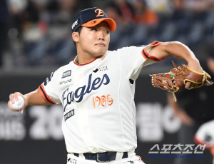 한화에 또 150km 선발 탄생하나. 정우주 3.1이닝 4K 무실점[대전 현장]