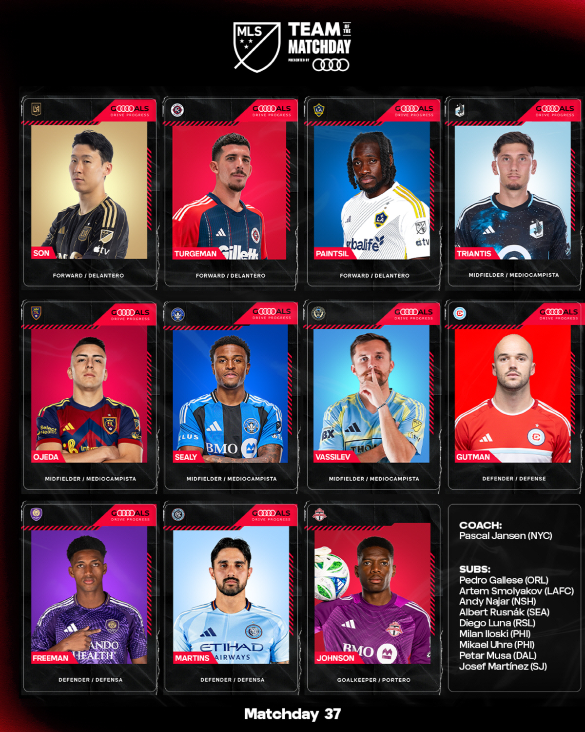 공식 발표! "손흥민의 리그 폭격" 또또또또 MLS 이주의 팀 포함→'그…