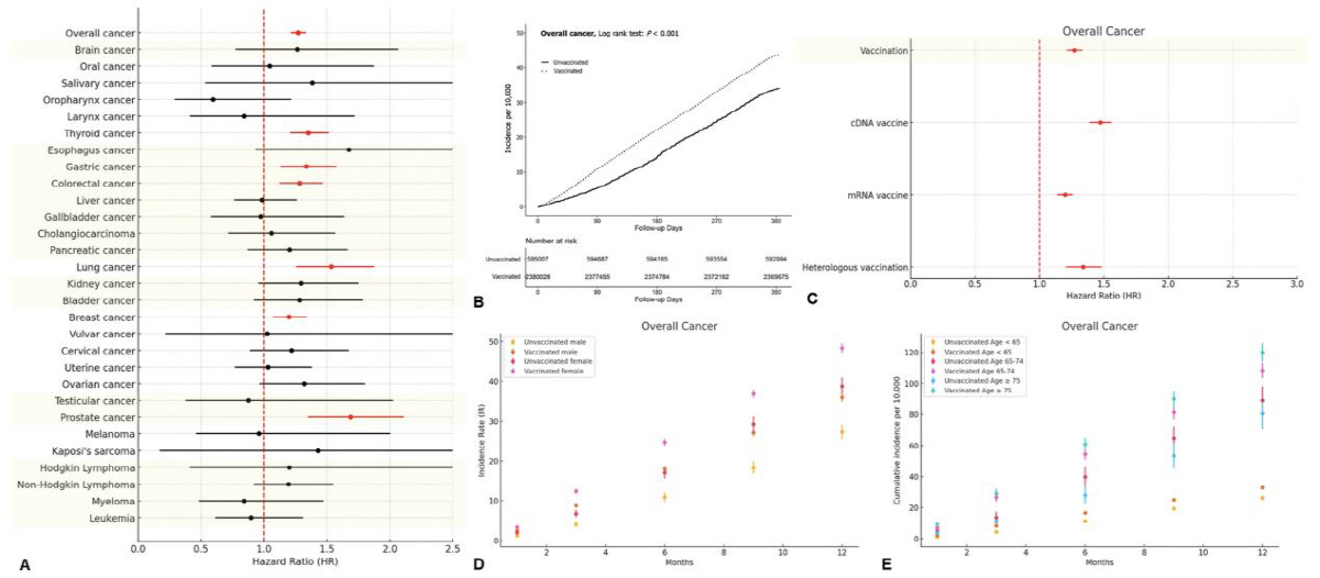 "코로나19 백신, 6개 암 발병 위험과 연관" 국내 연구…"과장된 분석…