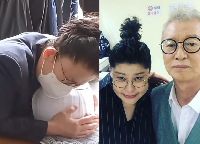 이영자, 故 전유성 유골함 끌어 안고 오열…"아빠는 영웅" 딸 울린 한마…