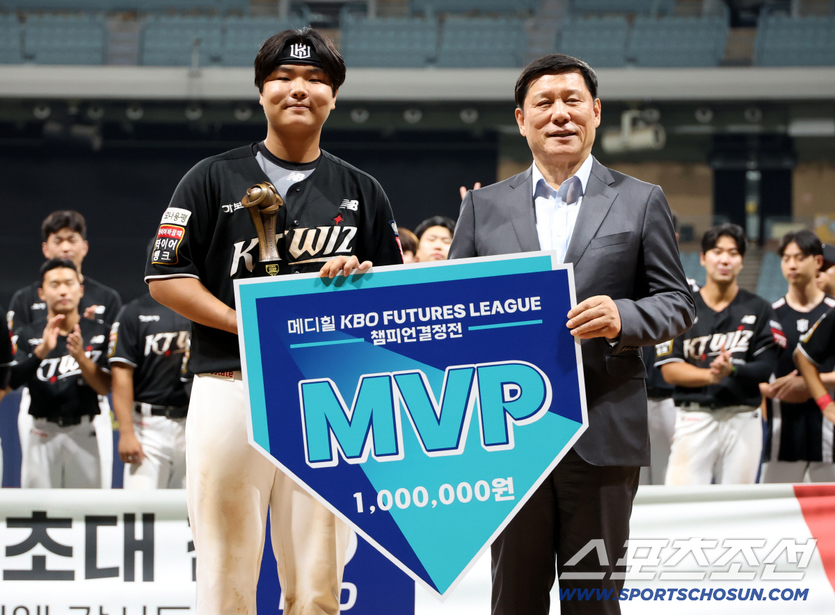 [포토] 김민석, 퓨쳐스리그 챔프전 MVP!