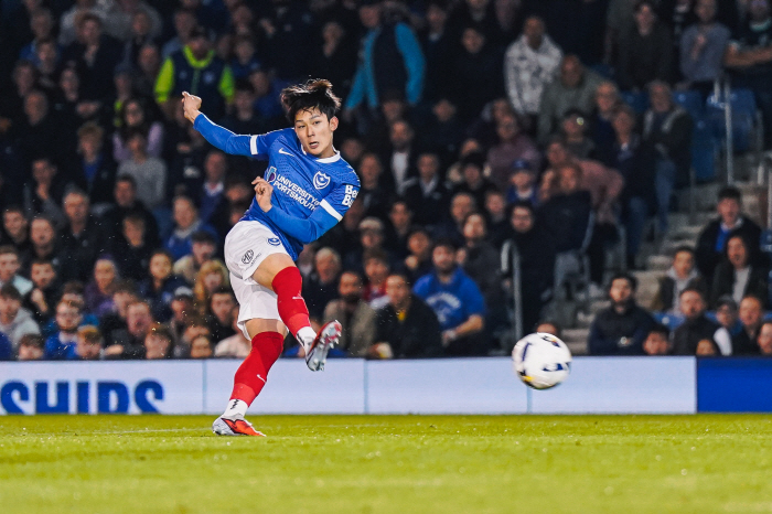 초대박! 'MOTM' 韓 최고 재능 양민혁, 포츠머스 데뷔골 터졌다...'환상 발리슛' →현지 극찬 "강렬한 인상"