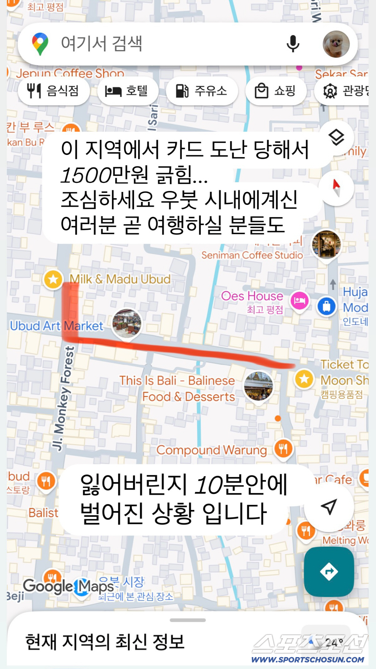 전혜빈, 10분 만에 1500만원 털렸다…여행 중 '도난 피해' 날벼락[…