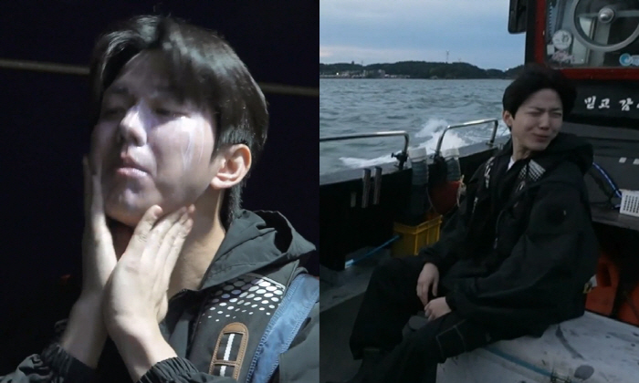 데이식스 도운, 기안84 잇나…선크림 세수→파도 싸대기에도 굳건(나혼산)