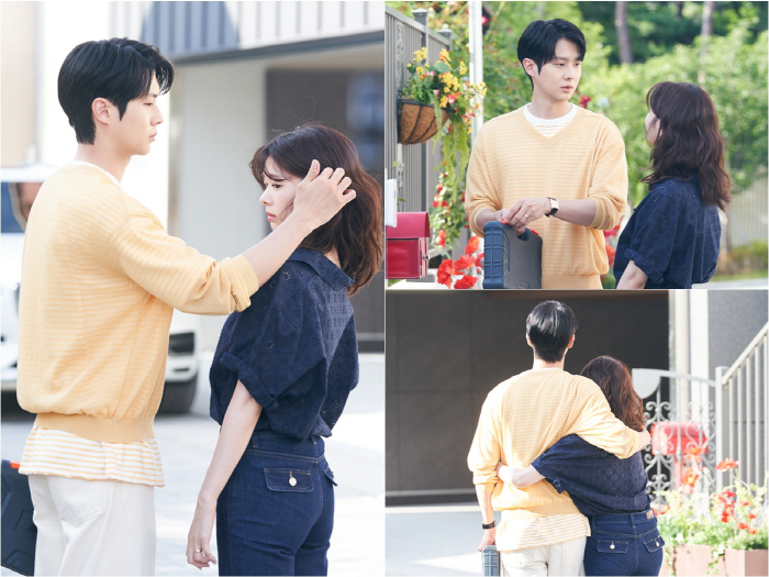 최우식, 왼손 약지에 결혼반지 포착....정소민과 완벽 부부 위장 ('우주메리미')