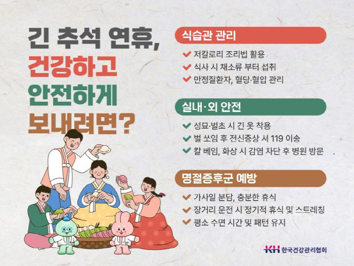 추석 연휴 응급상황 '이렇게' 대처하세요