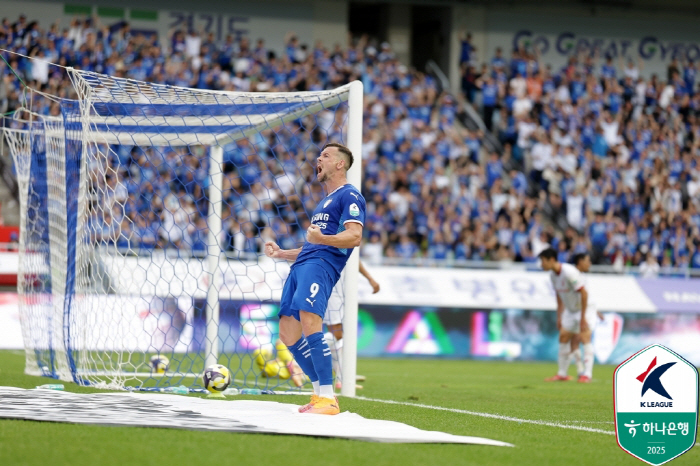 '혈액암 극복' 인간승리 유병수, 14년만에 K리그 감격 복귀!…화성 꺾…