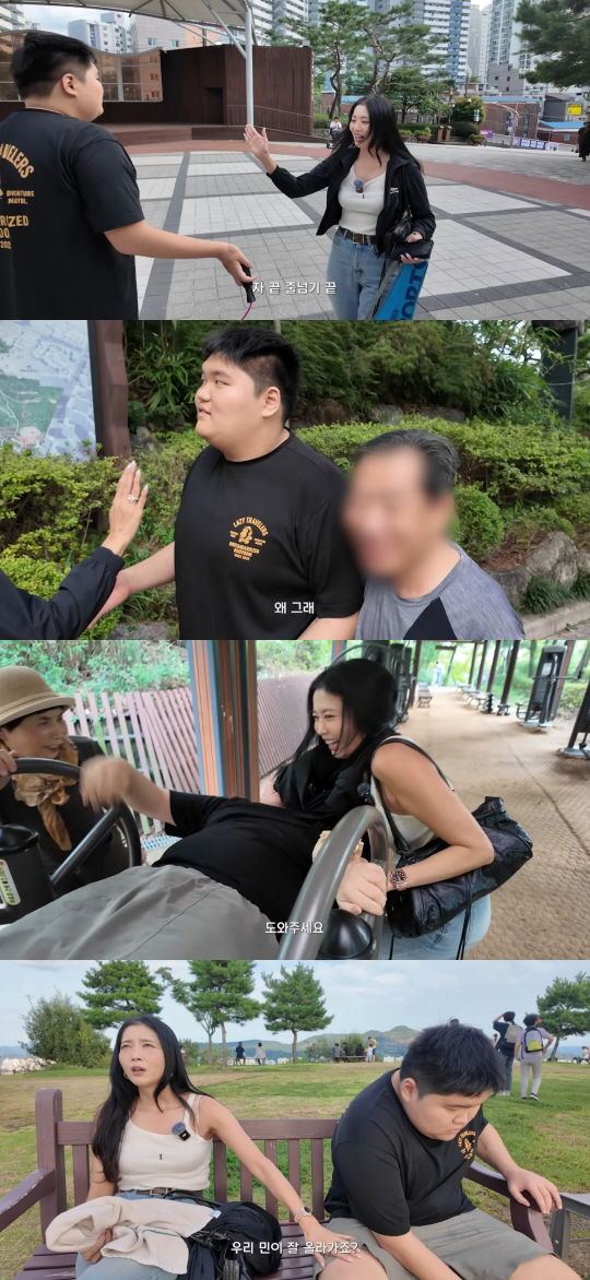 오윤아, 모르는 아저씨 손 잡는 발달장애 子에 당황 "왜 그래"