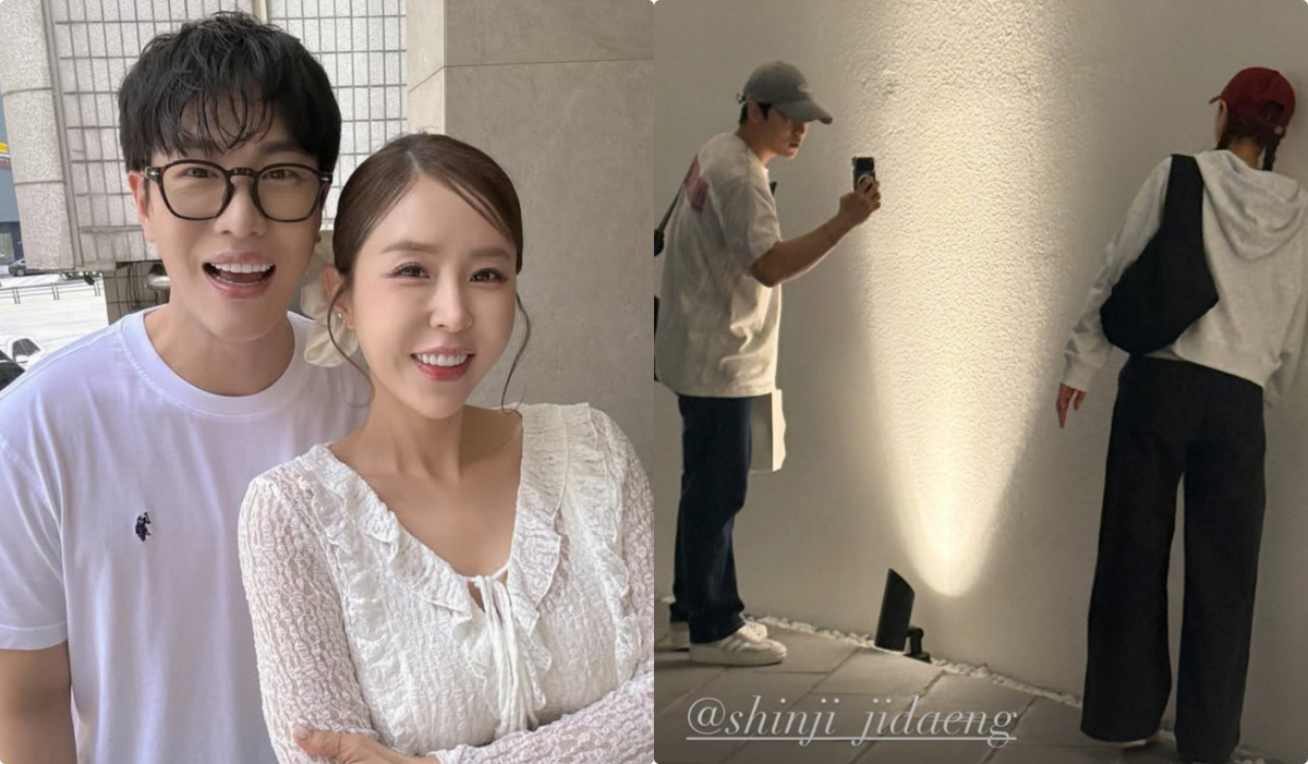 신지♥문원, 포항 데이트 포착됐다 "너무 예쁜 부부"