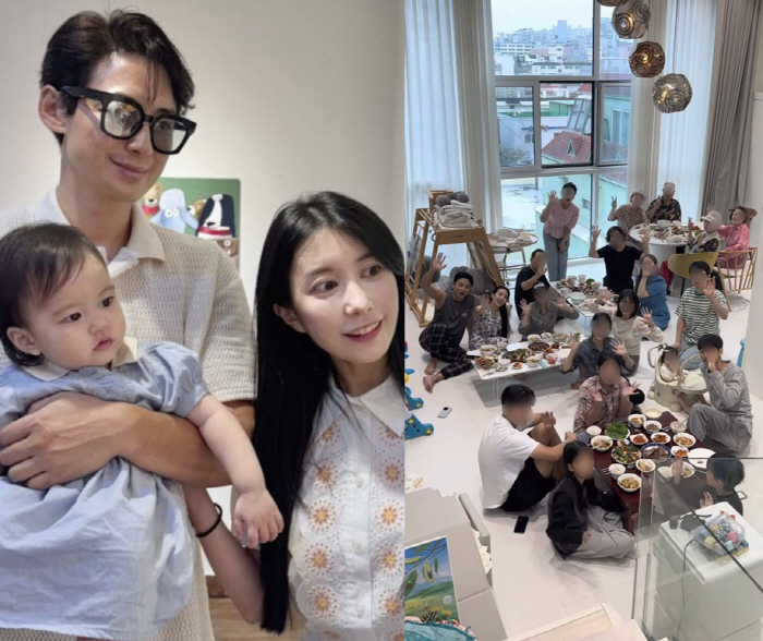 이지훈♥아야네, 한집 사는 '19명 3대 대가족'과 보낸 추석 "각 층에…