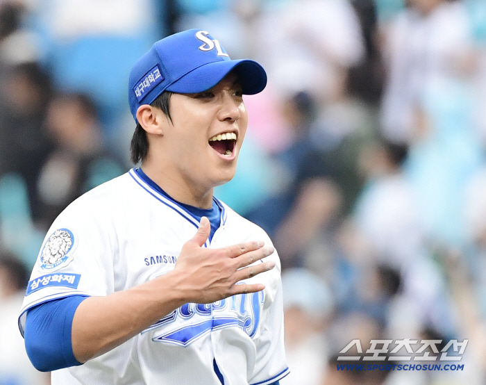 "팔이 헛 도는 느낌이었는데" 탈진 직전, 천적 박건우의 등장...풀카운트 직구 '루킹 삼진'의 재구성 [WC2 현장승부처]