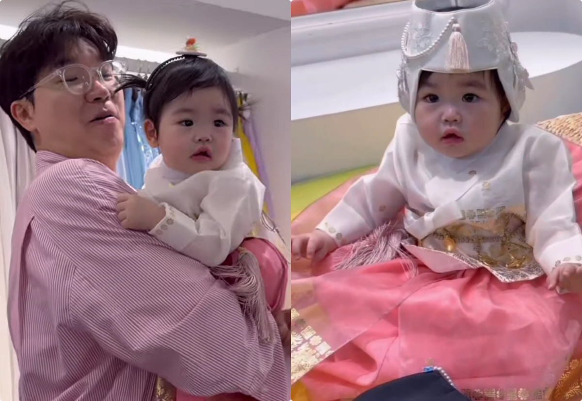 박수홍 딸, 광고 15개 따낸 대세 베이비.."한복 입고 추석 인사 올려…