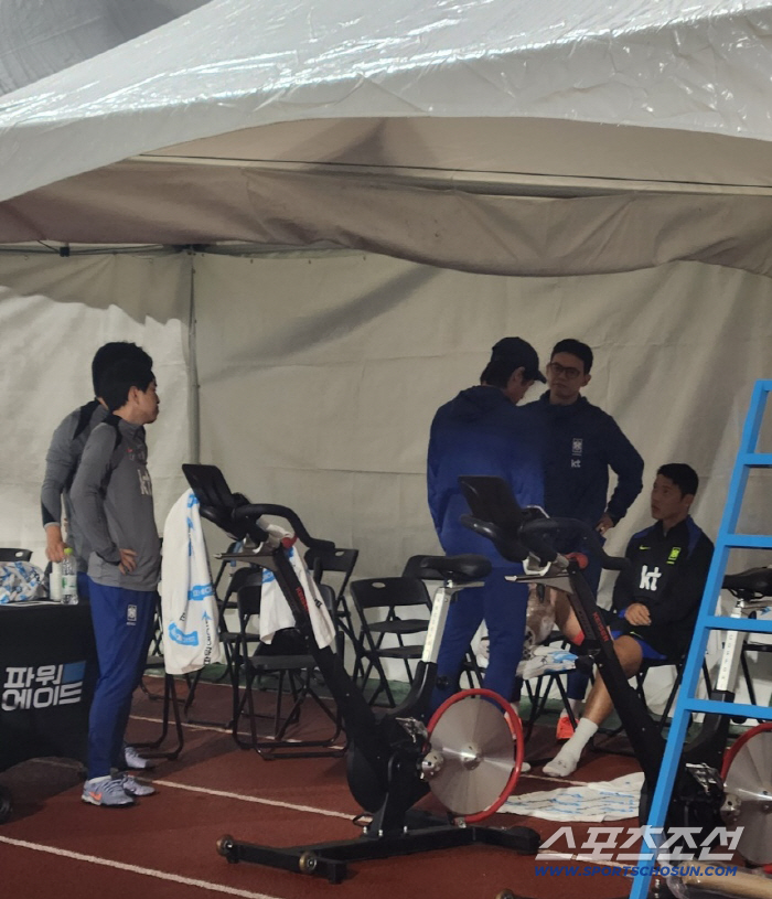 [현장에서]'부상 우려' 김민재 정상 훈련, 손흥민→이강인 별도 프로그램…