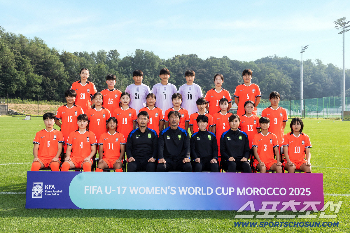"'캡틴'김한아X'신동★'한국희X'15세'우서연" 女 U-17대표팀,모로…