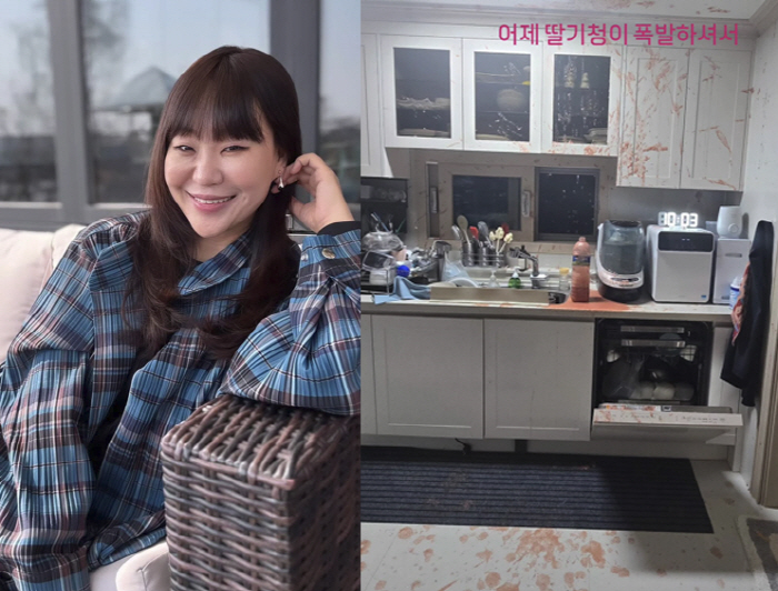 '오형제맘' 정주리, 안타까운 소식 전했다...폭탄 맞은 주방 "누굴 탓…