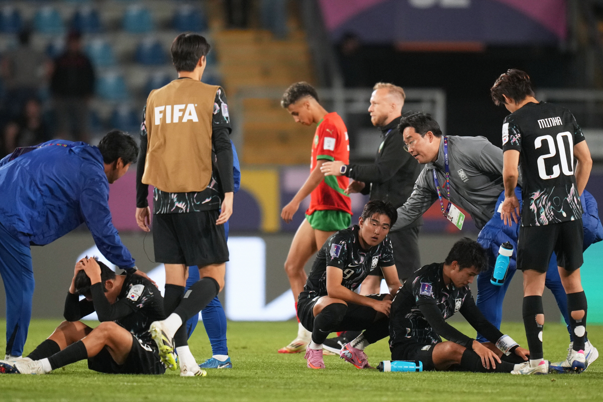 "한국 축구의 눈물" 이창원호의 예견된 완패, 이변은 없었다…韓, 모로코…