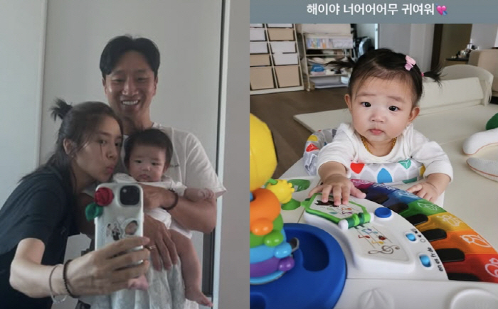 손담비 딸, "아빠 이규혁 닮아 울었다"더니...점점 예뻐지는 얼굴 "너…