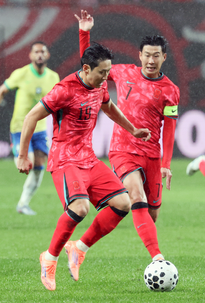 [브라질전 전반리뷰]"역시 브라질은 브라질" 손흥민 새 역사→이재성 센추리클럽…이강인→김민재 분전에도 홍명보호 전반 0-2 '눈물'