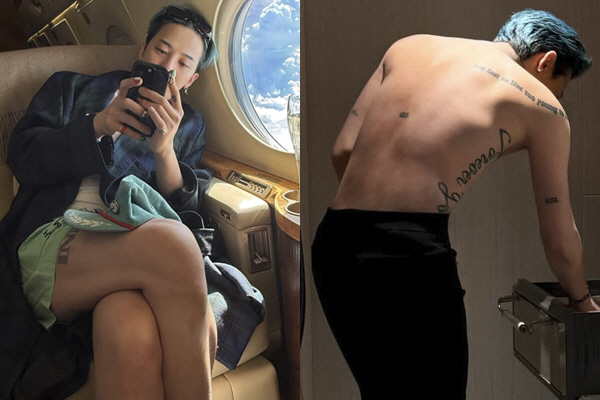 지드래곤, 깡마른 줄만 알았는데..태평양 어깨 “섹시해”