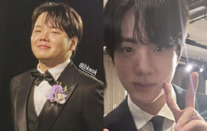 “결혼식장이 들썩”…BTS 진, 동갑내기 곽튜브 결혼식장 깜짝 등장