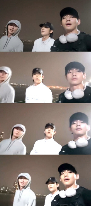 BTS 뷔, '불토'에 박서준x박형식과 새벽 한강산책..세상 무해한 '우가팸' 우정 훈훈