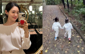 성유리, 3살된 쌍둥이 자매 공개..♥남편 논란 딛고 평온한 일상