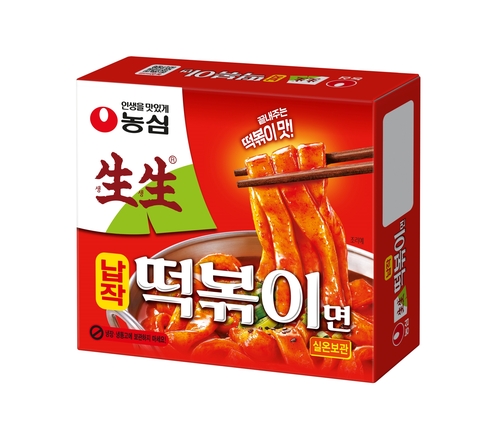 농심 '생생납작떡볶이면' 선보여…생생 브랜드 신제품 17년만