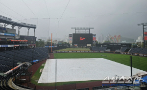 류현진-문동주 PO 점검, 하루 밀렸다…13일 상무전 우천 취소→14일 무관중 진행