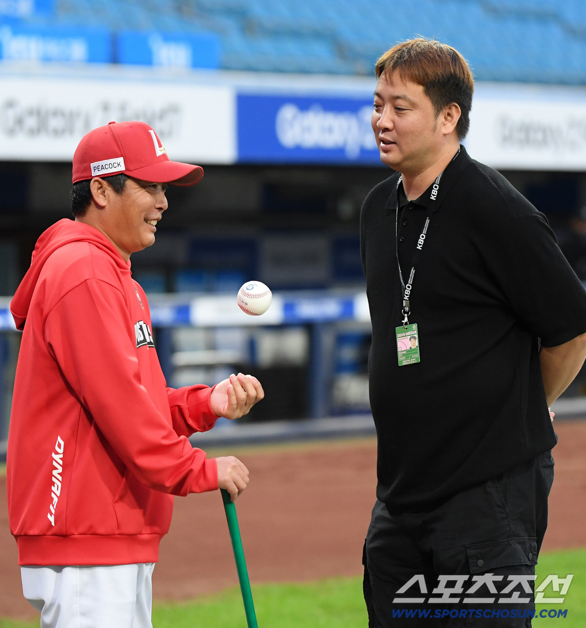 [포토] 가을 동화와 채럼버스의 담소
