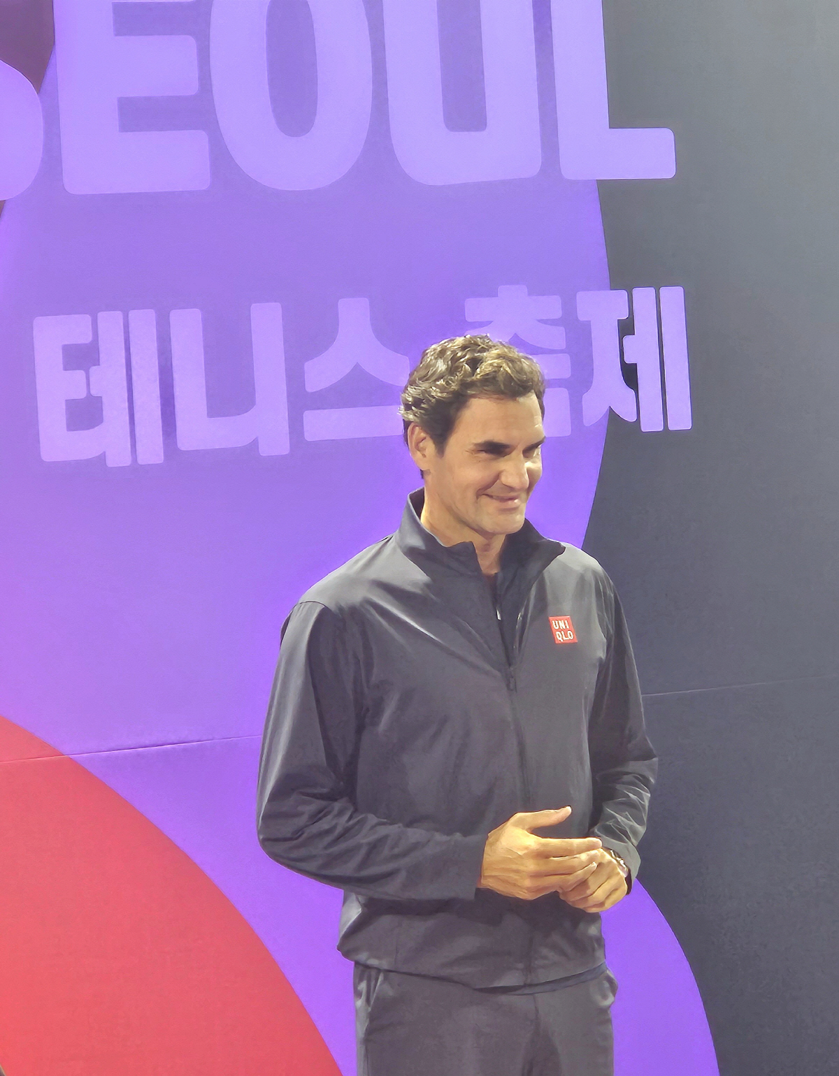[현장에서]"'황제' 페더러가 18년만에 한국에 떴다!" 월클 클리닉에 …